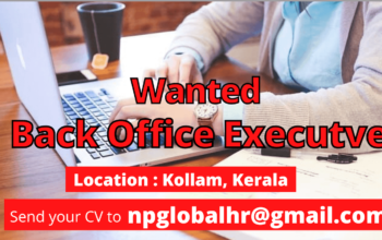Urgently looking for Data Entry / Back Office