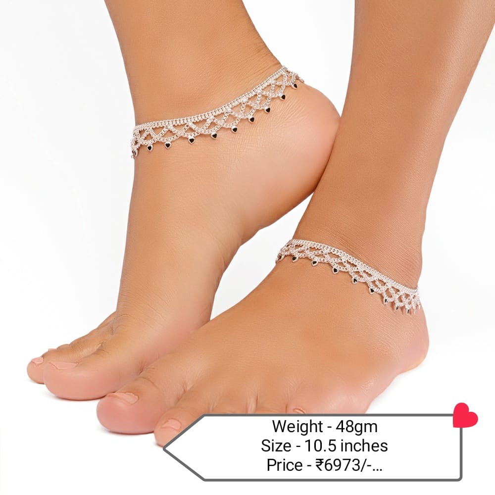 Silver anklets online shopping