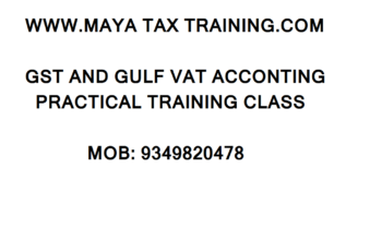 Gst Tally Practical Accounting course, Gulf Vat
